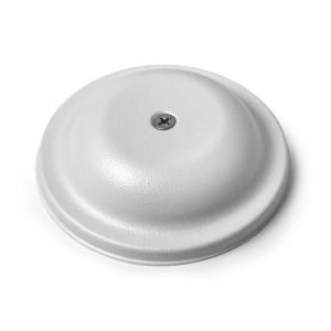 Oatey 4 in. Stainless Steel Bell Cover Plate in White 34420