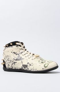Melody Ehsani The Melody Ehsani x Reebok Betwixt Mid Sneaker in Paper White Black and Brass