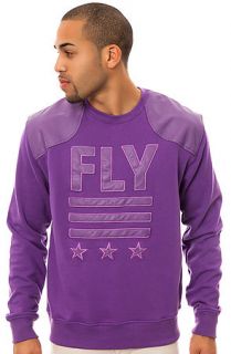 Born Fly Sweatshirt Hellboy Crewneck in Purple