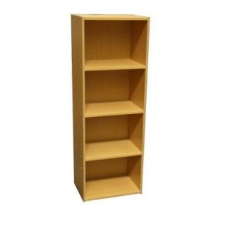 Home Decorators Collection 4 Shelf Open Bookcase in Natural Finish JW 189