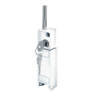 Prime Line White Patio Door Keyed Bolt Lock U 9919