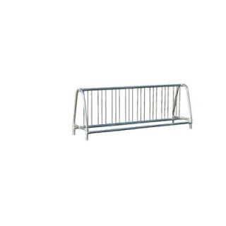 Ultra Play 8 ft. Galvanized Commercial Park Double Sided Bike Rack Portable 5908P