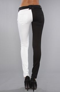 Tripp NYC The Split Leg Pant in Black and White