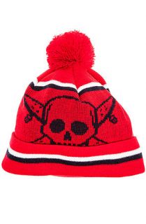 Fourstar Clothing The Pirate Chain Pom Beanie in Red