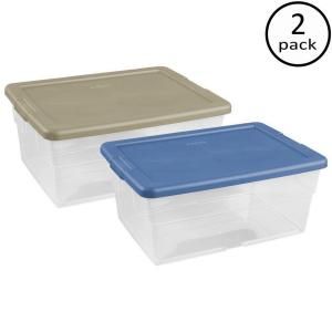 Sterilite 16 qt. Storage Boxes (2 Pack) 16459452