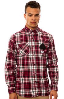Society Original Products Shirt The Front Flip Flannel in Maroon