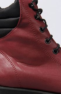 Y.R.U. Boot Faux Leather Boot Burgundy  