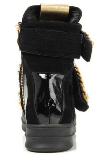 Jeffrey Campbell Sneaker Strappy Chains in Black and Gold â€“