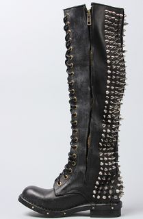 Jeffrey Campbell Boot Studded Lace Up in Black