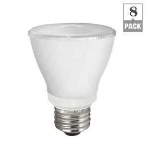 TCP 50W Equivalent Bright White (3000K) PAR20 LED Flood Light Bulb (8 Pack) RLP209W30KNDBULK