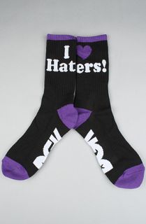 DGK The Haters Sock 3Pack in Black Athletic Heather White