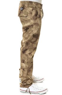 Crooks and Castles Pants Killstreak in Desert Camo Green