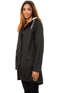 Volcom Parka For Keeps Waxed Coated in Black