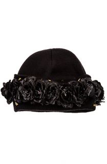 MARIALIA Swarovski Flower Spikes Beanie