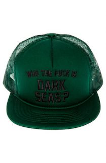 Dark Seas Hat Berth Trucker in Duck Green