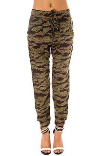 Obey Pant Keegan Harem in Tiger Camo Green