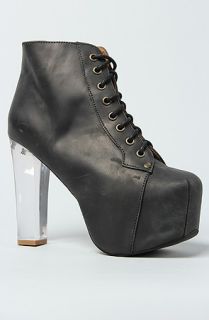 Jeffrey Campbell Boots Lace Ups Lucid Heel in Black