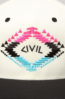 Civil The Aztec Snapback Cap in Cream