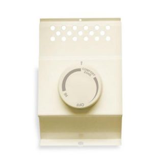 Cadet Double Pole Electric Baseboard Mount Mechanical Thermostat Almond BTF2A