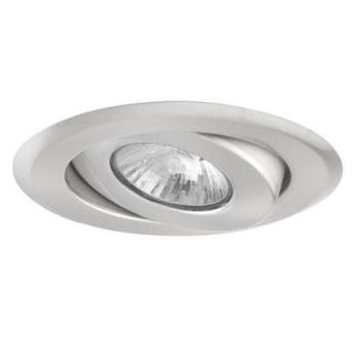 Globe Electric 4 in. Recessed Brushed Nickel Light Fixture DISCONTINUED 90012