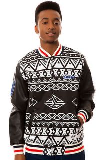 Vandal Collective The VC Varsity Jacket in Black and White