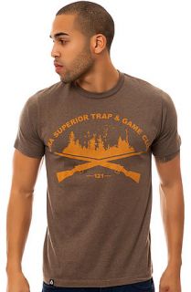 Lira Tee Barrel Slim Crew in Brown