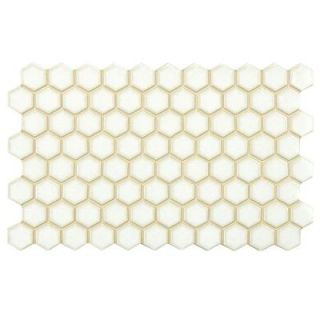 Merola Tile Casella Cisne 5 1/2 in. x 9 in. White Porcelain Floor and Wall Tile FNU9CC