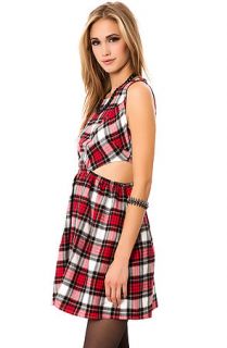 *MKL Collective Dress The Flannel Cut Out in Plaid Red