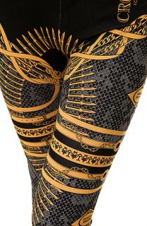 Crooks and Castles Leggings The Regalia Noir in Black