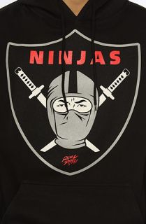 RockSmith The Ninja Shield Pullover Hoodie in Black Red