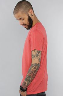 Obey The Blank Nubby Thrift Tee in Mineral Red