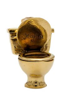 Monserat De Lucca Jewelry Necklace Toilet Necklace in Brass