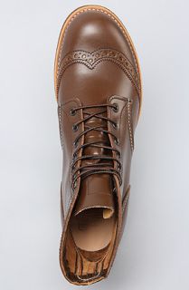Red Wing Shoes 6 Brogue Ranger Boot in Antique Brown Chaparral