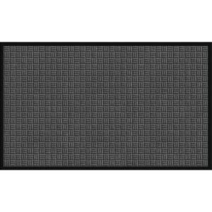 Apache Mills Gray 36 in. x 60 in. Synthetic Fiber Commercial Entry Mat 60 084 1701 30000500