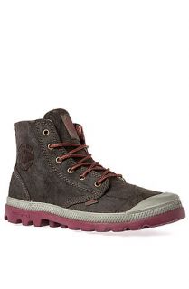 Palladium Boot Pamp Hi Lite Leather Boot in Olive Drab and Granata Green