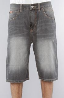 LRG The Sandlot Classic Jean Shorts in Light Grey Wash
