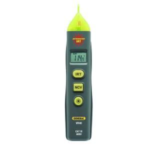 General Tools Non Contact Voltage Tester with Infrared Thermometer and Work Light VR40
