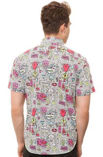 Mishka Shirt Hella Stuff Short Sleeve Buttondown in White