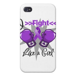 Lupus I Fight Like a Girl With Gloves iPhone 4/4S Covers