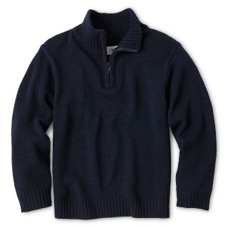 Izod Mockneck Sweater   Boys 4 20, Navy, Boys