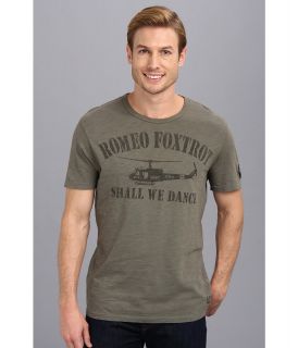 Lucky Brand Military Foxtrot Graphic Tee Mens T Shirt (Olive)