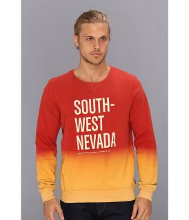 Scotch & Soda Southwest Nevada Gradient Sweatshirt Mens Sweatshirt (Red)