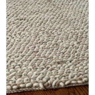 Safavieh Hand woven Manhattan Grey/ Brown Polyester Rug (5 X 8)