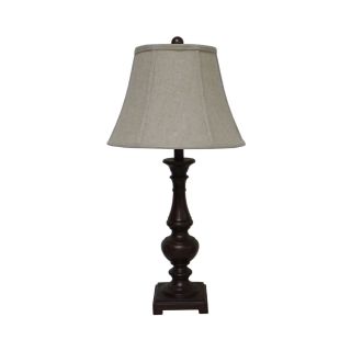Fangio Resin Table Lamp, Brown