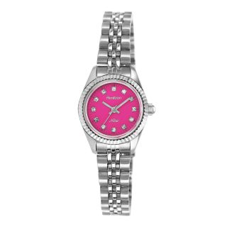 Armitron Now Womens Pink Dial & Silver Tone Bracelet Watch