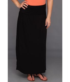 Calvin Klein Plus Size Solid Maxi Skirt Womens Skirt (Black)