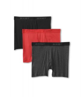 2IST 3 Pack ESSENTIAL Boxer Briefs Mens Underwear (Black)