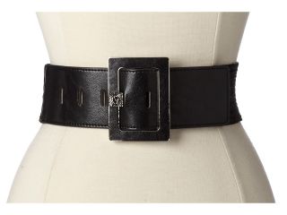 Anne Klein Raffia Stretch Belt w/ Glazed Tabs Womens Belts (Black)