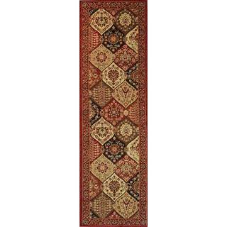 Victorian Panel Red Runner Rug (23 X 73)