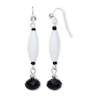MIXIT Mixit Black and White Double Bead Drop Earrings